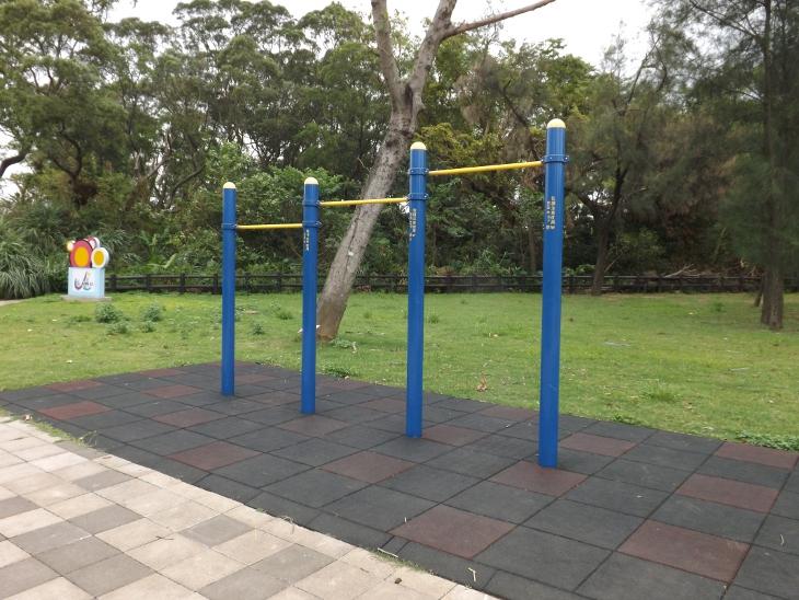 公園內的單槓設施